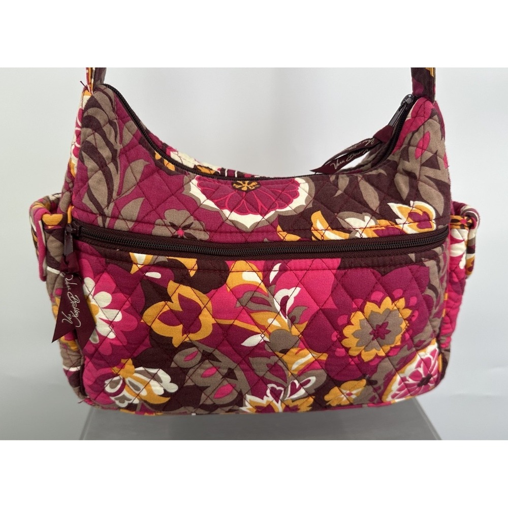 Vera Bradley Carnaby Olivia Shoulder Crossbody Bag Purse Fuchsia Pink Zip